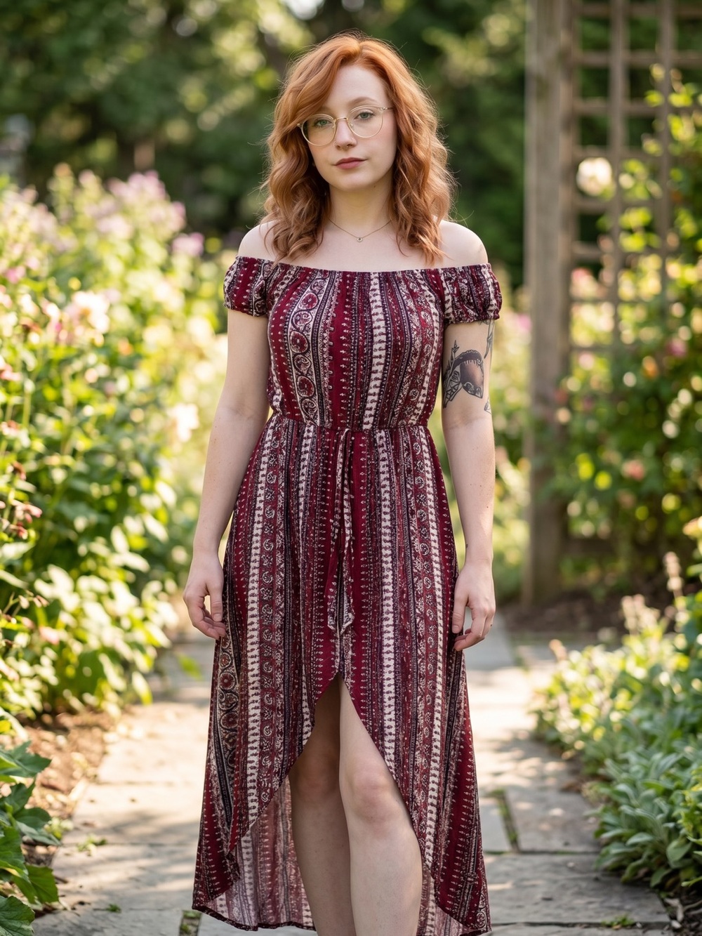 ☀️ Ambiance • Boho Off-Shoulder Maxi Dress/Romper in Paisley Print • women’s Md - Picture 2 of 12